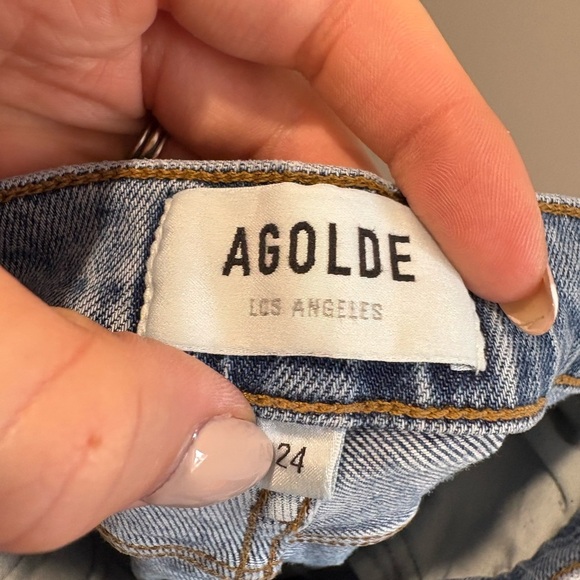 EUC- AGOLDE- NICO High rise SLIM JEANS - Picture 4 of 9